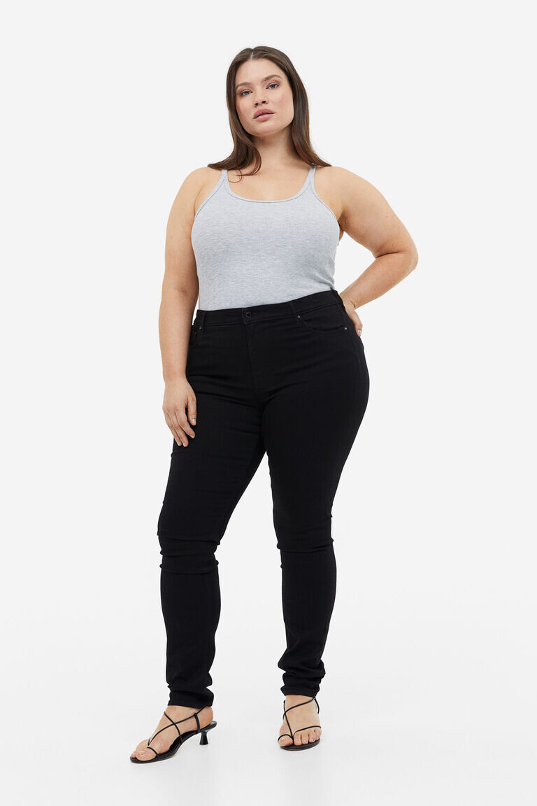 Джинсы скинни стандартного размера H&M, черный
Джинсы скинни стандартного размера H&M, черный