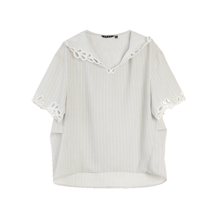 ELLE Футболка женская в полоску с V-образным вырезом Moderate Others
ELLE Футболка женская в полоску с V-образным вырезом Moderate Others