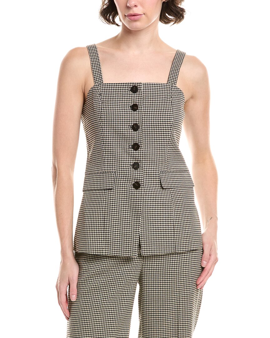 Anne Klein Жилет в клетку, серый 
Anne Klein Жилет в клетку, серый