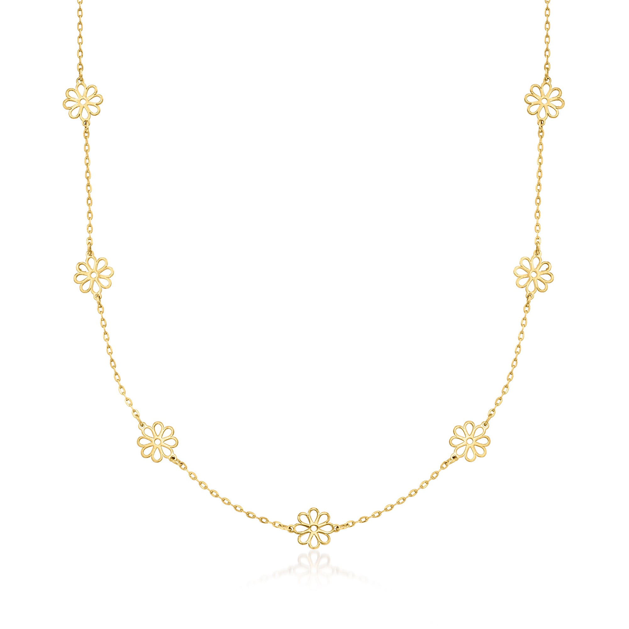 Ожерелье RS Pure от Ross-Simons из итальянского желтого золота 14 карат с цветочным узором Rs Pure, 16 In
Ожерелье RS Pure от Ross-Simons из итальянского желтого золота 14 карат с цветочным узором Rs Pure, 16 In