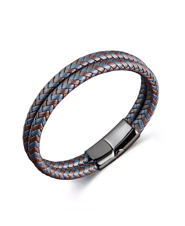 Черный браслет из двухслойной кожи и нержавеющей стали Rhona Sutton, black
Черный браслет из двухслойной кожи и нержавеющей стали Rhona Sutton, black