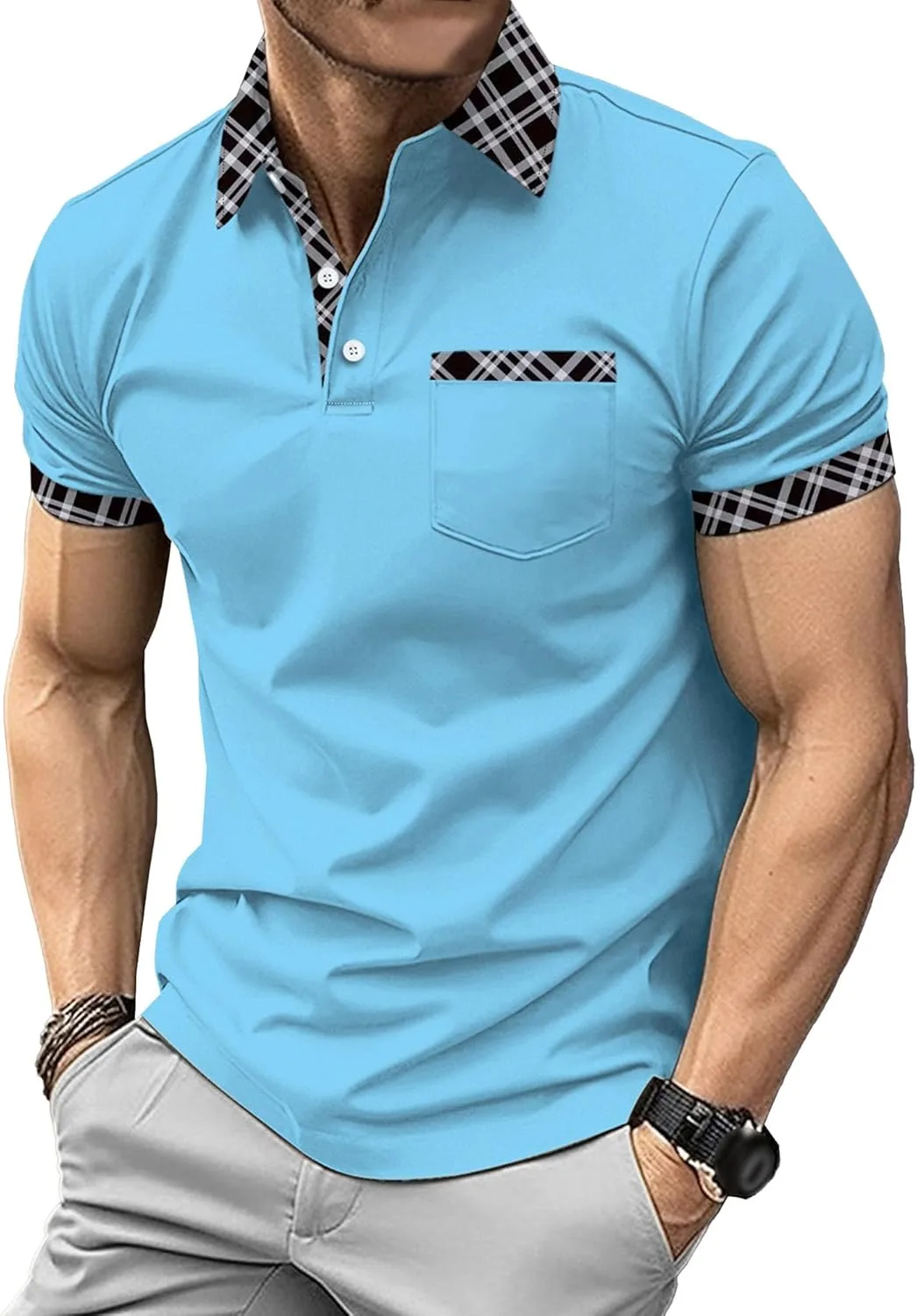 Мужская поло с коротким рукавом Casual Aosufei
Мужская поло с коротким рукавом Casual Aosufei