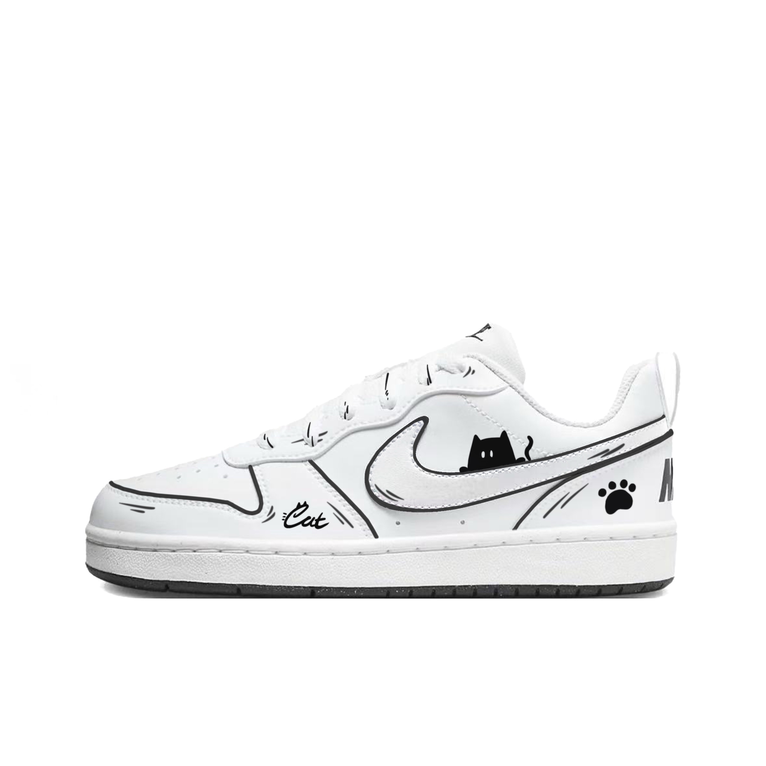 Court Borough Line Cat устойчивые к истиранию детские скейтбординговые кроссовки Black White для подростков Nike, черный белый Mixed Color
Court Borough Line Cat устойчивые к истиранию детские скейтбординговые кроссовки Black White для подростков Nike, черный белый Mixed Color