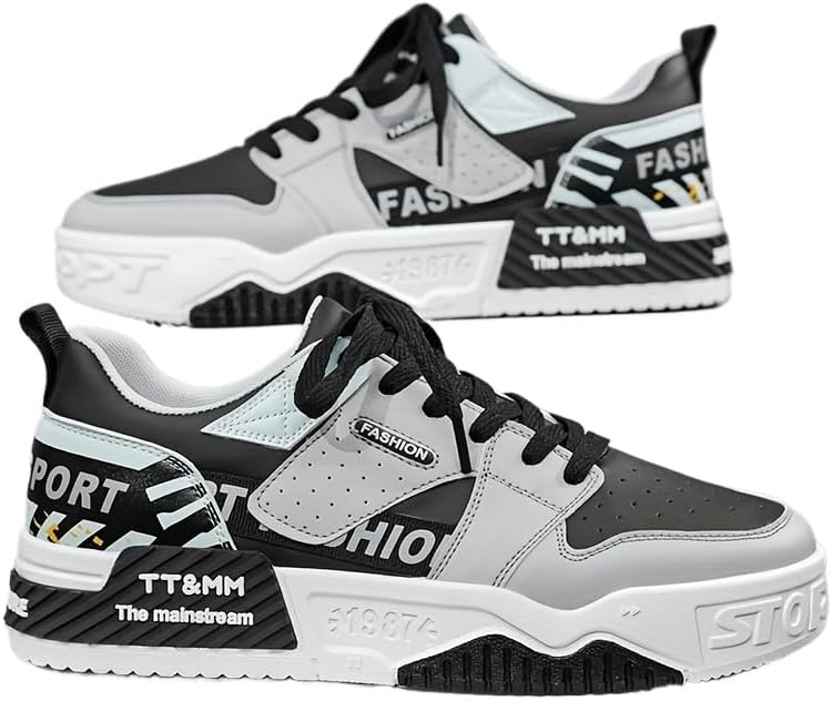 Мужская обувь Hhhchpm низкие кеды на шнуровке, удобные, стильные, для повседневной носки и скейтбординга, кроссовки для мужчин, черный/серый
Мужская обувь Hhhchpm низкие кеды на шнуровке, удобные, стильные, для повседневной носки и скейтбординга, кроссовки для мужчин, черный/серый