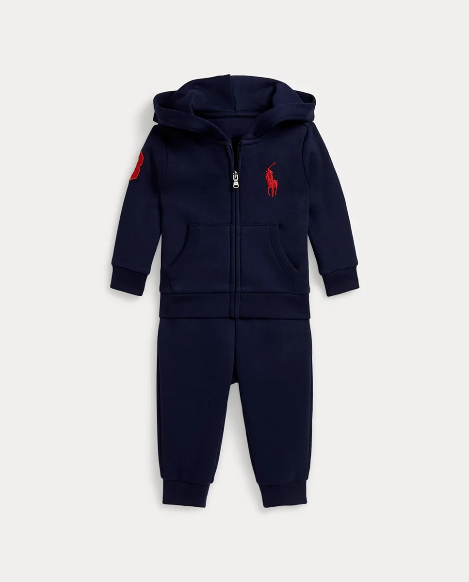 Набор для мальчика из мягкой ткани с логотипом Big Pony Polo Ralph Lauren, темно-синий
Набор для мальчика из мягкой ткани с логотипом Big Pony Polo Ralph Lauren, темно-синий