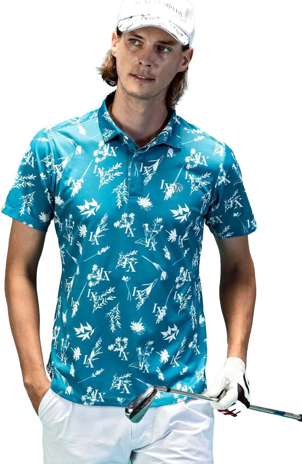 Футболка-поло с коротким рукавом для гольфа, с растительным принтом, мужская Luxeakmplus, бирюзовый
Футболка-поло с коротким рукавом для гольфа, с растительным принтом, мужская Luxeakmplus, бирюзовый