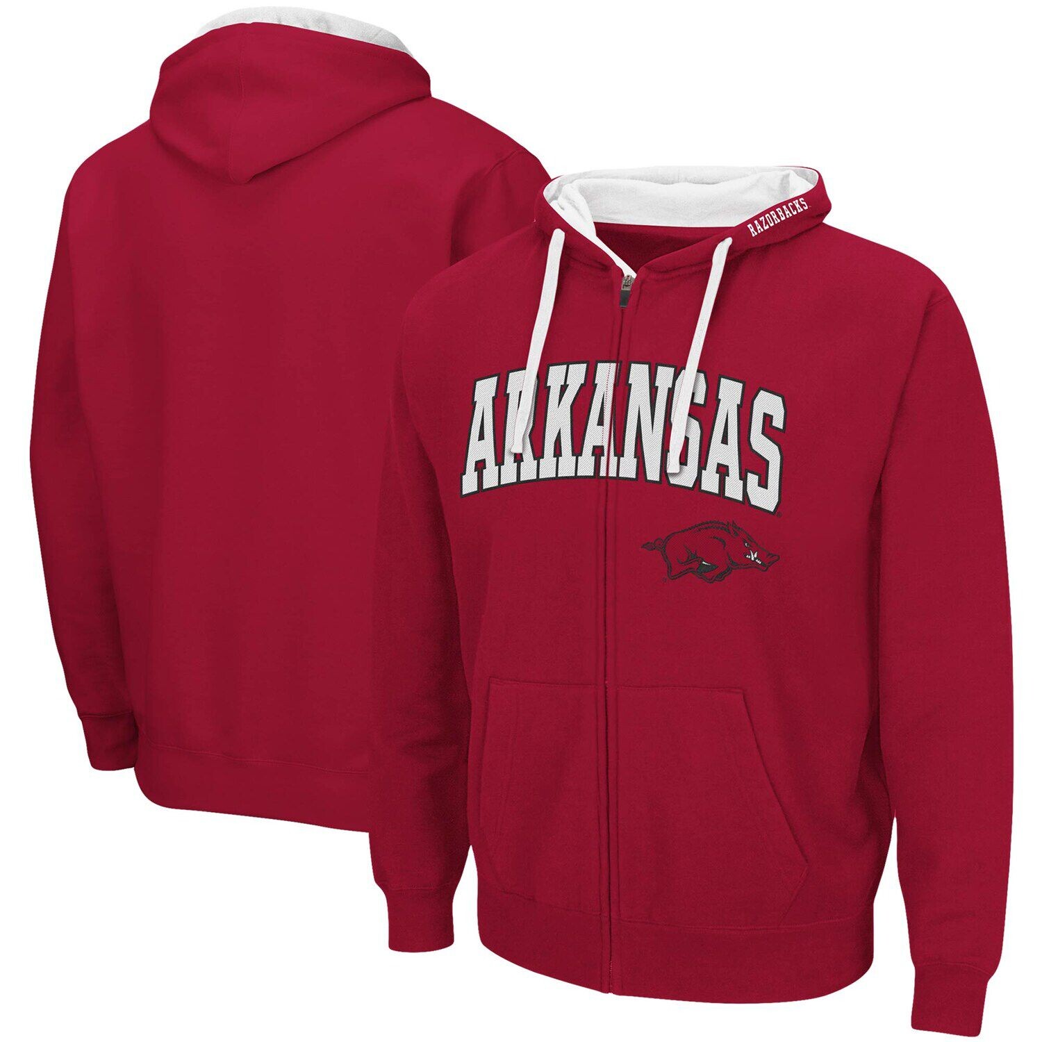 Мужская толстовка с молнией во всю длину Cardinal Arkansas Razorbacks Big & Tall Colosseum
Мужская толстовка с молнией во всю длину Cardinal Arkansas Razorbacks Big & Tall Colosseum