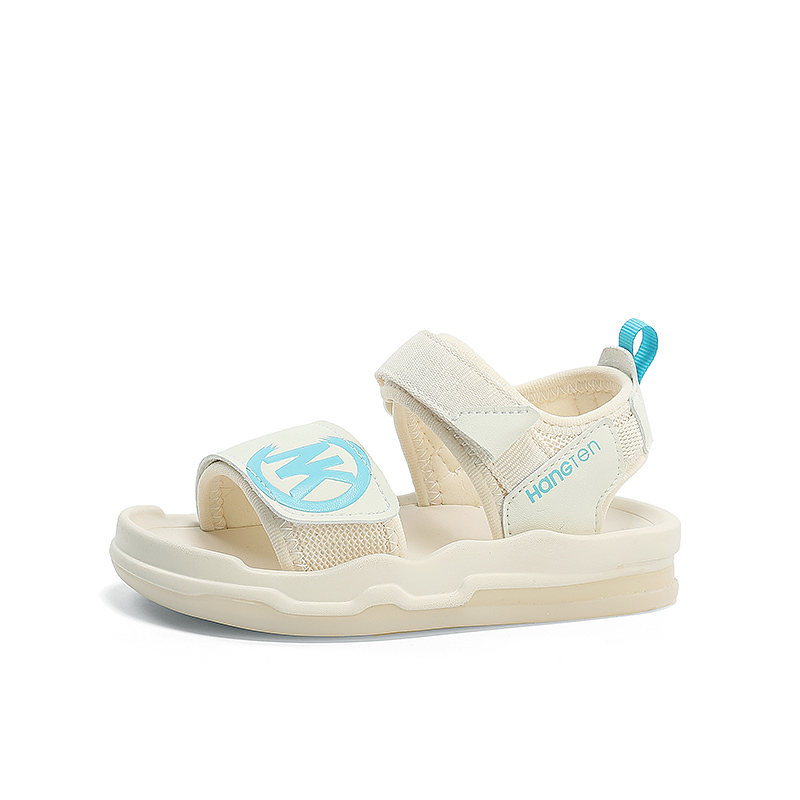 Детские сандалии с низким верхом, противоскользящие, с амортизацией, износостойкие, дышащие, с защитой от ударов HANG TEN, экрю 
Детские сандалии с низким верхом, противоскользящие, с амортизацией, износостойкие, дышащие, с защитой от ударов HANG TEN, экрю