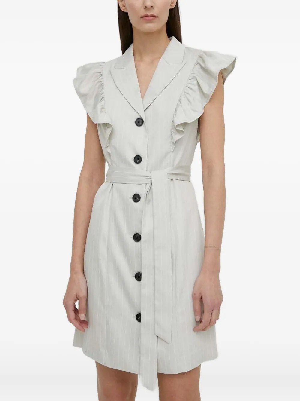 Платье мини в тонкую полоску с оборками Bruuns Bazaar, серый
Платье мини в тонкую полоску с оборками Bruuns Bazaar, серый