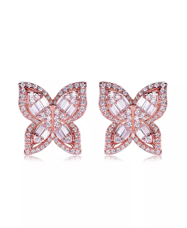 Серьги-Бабочки Suzy Levian из стерлингового серебра с кубическими цирконами и многогранными фигурками Suzy Levian New York, rose
Серьги-Бабочки Suzy Levian из стерлингового серебра с кубическими цирконами и многогранными фигурками Suzy Levian New York, rose