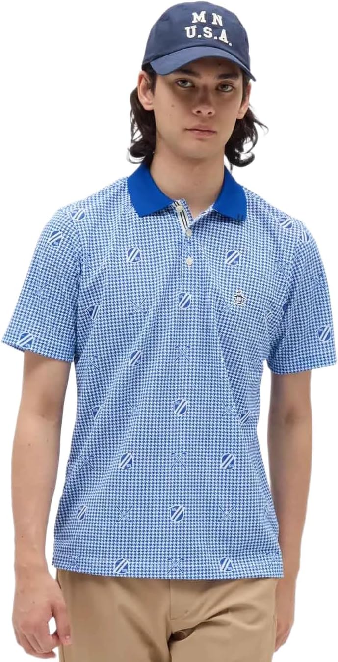 Мужская рубашка с коротким рукавом Manning Wear MG5FHS22M, клетка «гусиная лапка», сплошной принт, быстросохнущая, влагоотводящая, с защитой от УФ-излучения, для игры в гольф Munsingwear, синий
Мужская рубашка с коротким рукавом Manning Wear MG5FHS22M, клетка «гусиная лапка», сплошной принт, быстросохнущая, влагоотводящая, с защитой от УФ-излучения, для игры в гольф Munsingwear, синий