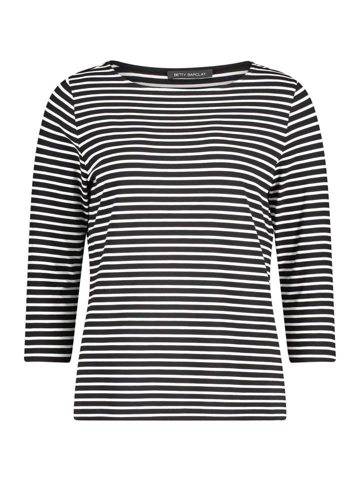 Базовая полосатая рубашка черного и белого цветов Betty Barclay
Базовая полосатая рубашка черного и белого цветов Betty Barclay
