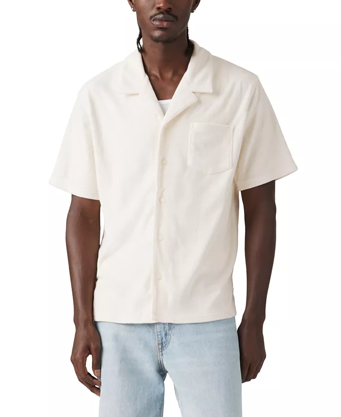 Мужская кнопочная рубашка поло Portola с коротким рукавом из махровой ткани Levi's, белый
Мужская кнопочная рубашка поло Portola с коротким рукавом из махровой ткани Levi's, белый