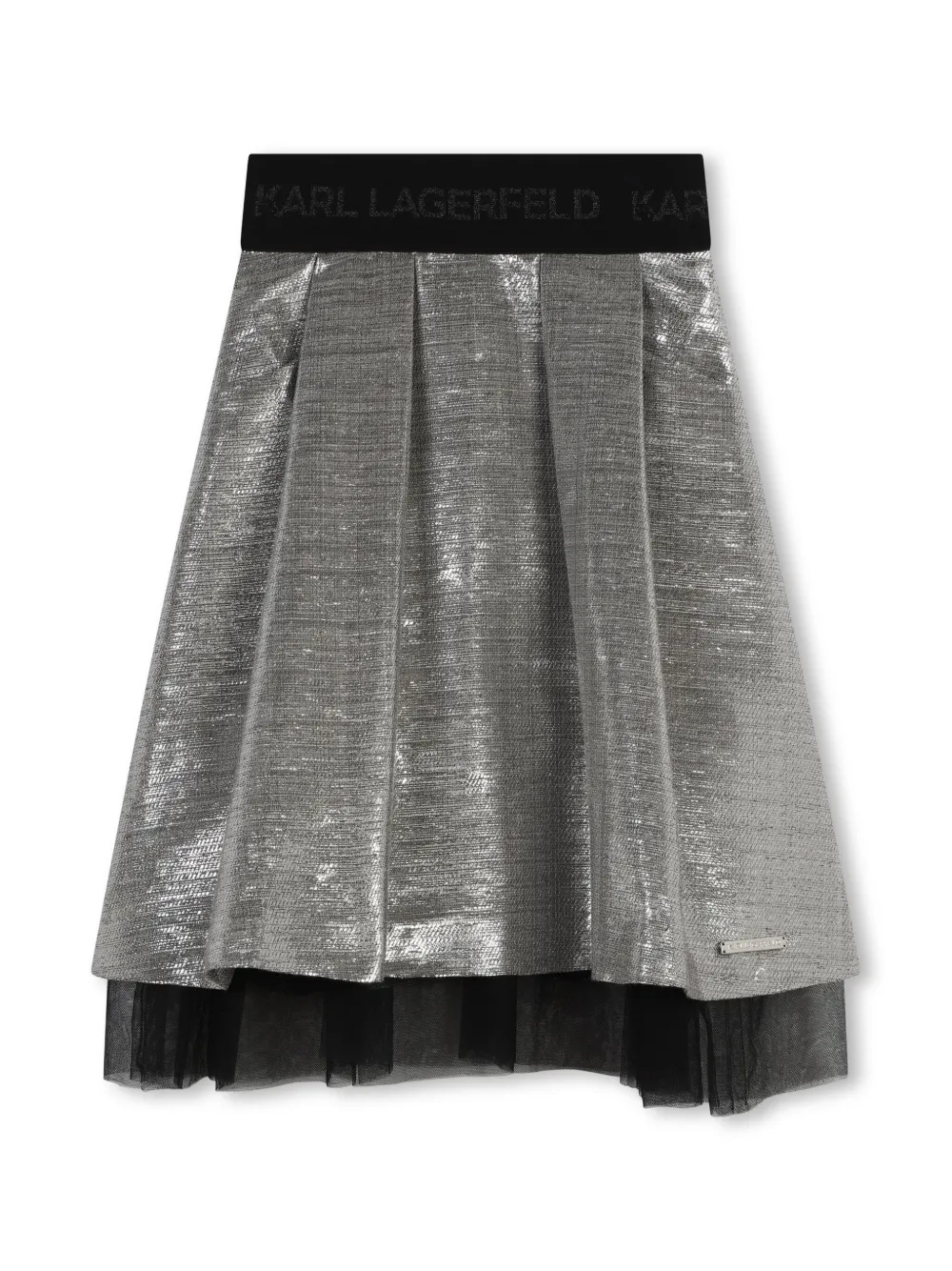Юбка с эффектом металлик KARL LAGERFELD KIDS, серый
Юбка с эффектом металлик KARL LAGERFELD KIDS, серый
