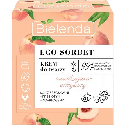 Eco Sorbet Персиковый крем-увлажняющий крем 50 мл, Bielenda
Eco Sorbet Персиковый крем-увлажняющий крем 50 мл, Bielenda