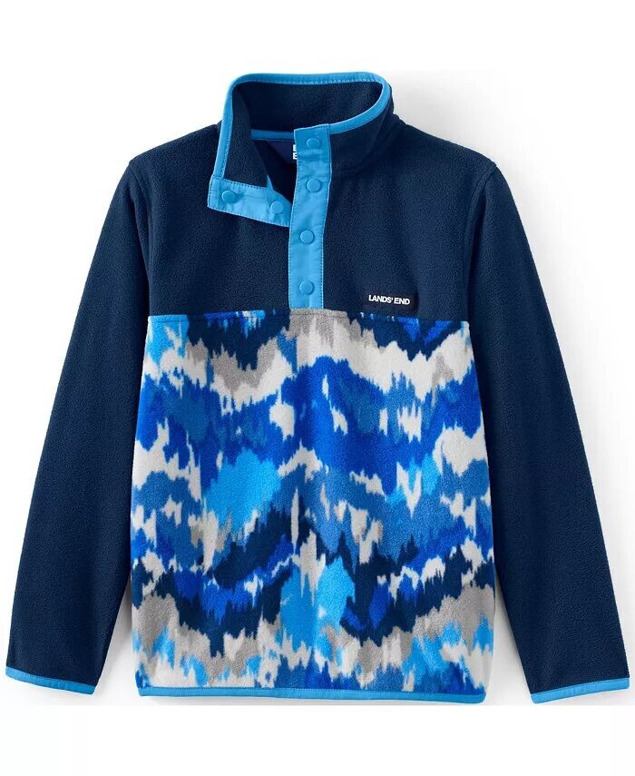 Флисовый пуловер с воротником Heritage для девочек Lands' End, синий
Флисовый пуловер с воротником Heritage для девочек Lands' End, синий