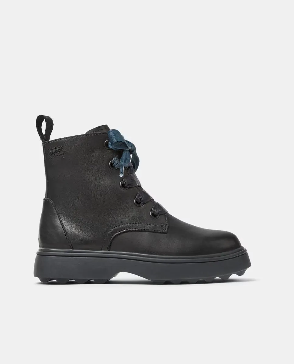 Детские кожаные ботильоны Norte на шнуровке Camper, черный
Детские кожаные ботильоны Norte на шнуровке Camper, черный