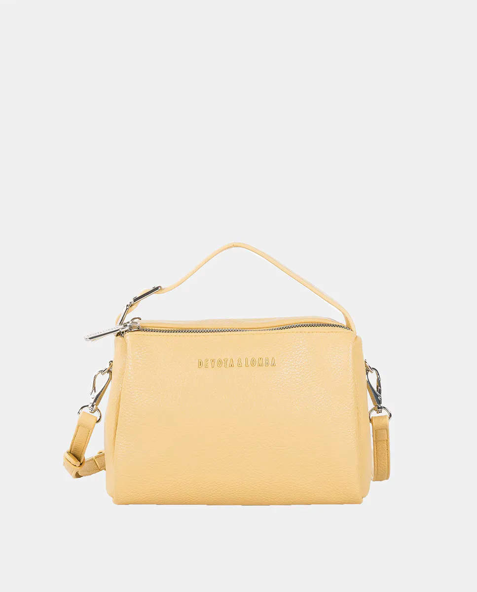 Маленькая сумка через плечо с двойным основным отделением Devota & Lomba, горчичный
Маленькая сумка через плечо с двойным основным отделением Devota & Lomba, горчичный