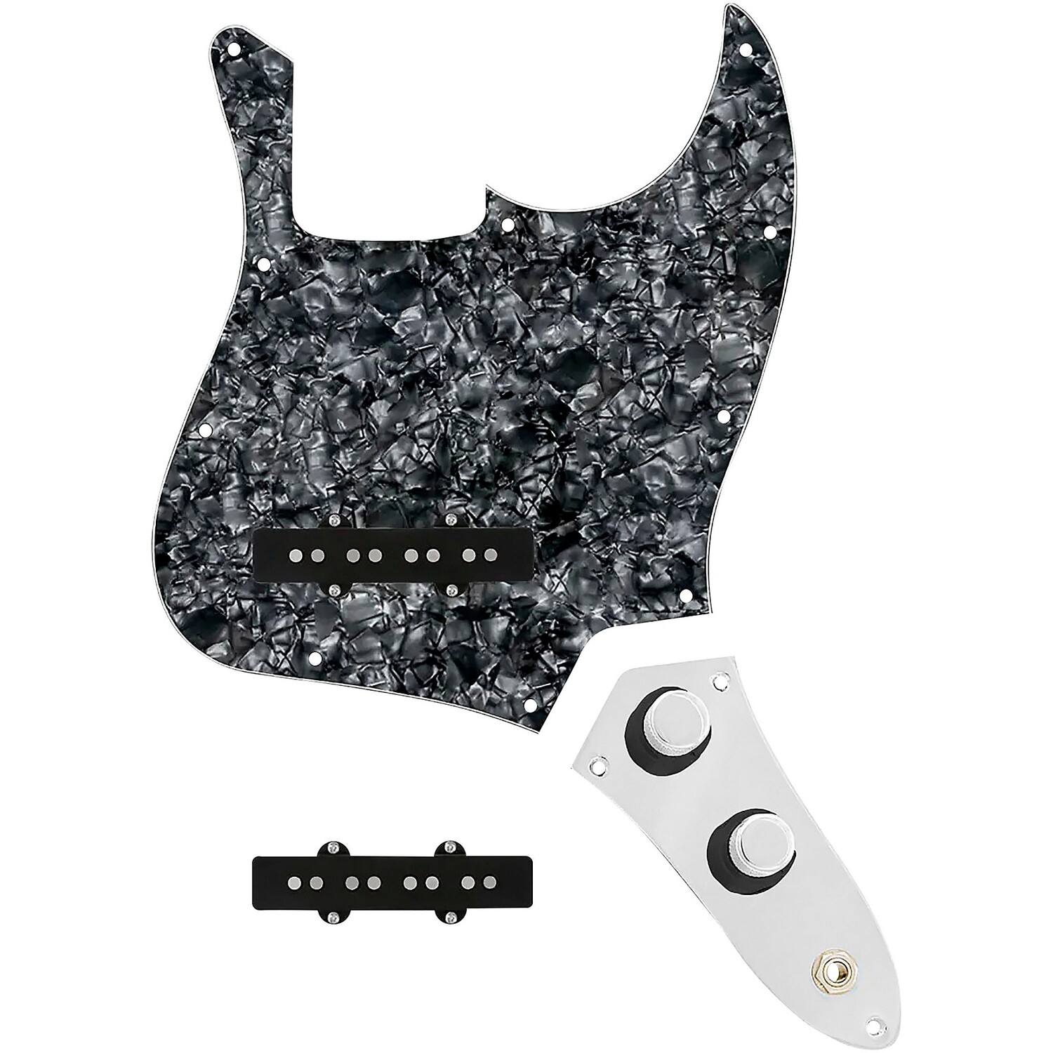 Кастомная накладка Jazz Bass 920d со звукоснимателями Drive (Hot) и пластиной управления JB-CON-CH-BK Black Pearl 920d Custom
Кастомная накладка Jazz Bass 920d со звукоснимателями Drive (Hot) и пластиной управления JB-CON-CH-BK Black Pearl 920d Custom