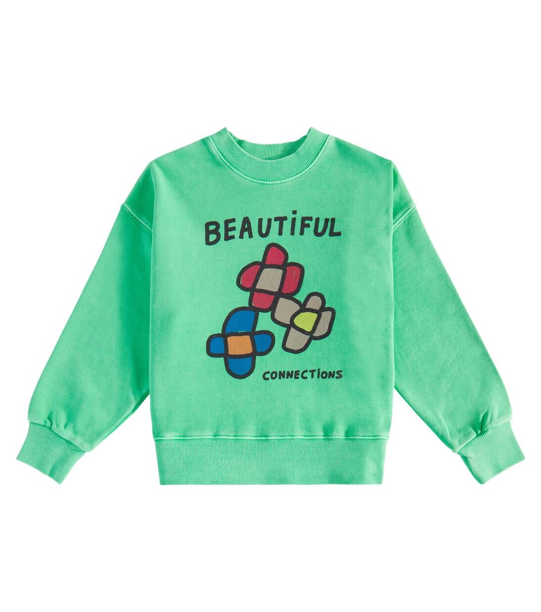 Свитшот из хлопка с цветами Jellymallow, зеленый
Свитшот из хлопка с цветами Jellymallow, зеленый