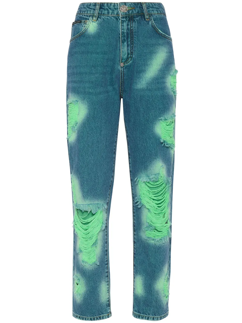 Джинсы с бахромой и принтом тай-дай Philipp Plein, синий
Джинсы с бахромой и принтом тай-дай Philipp Plein, синий