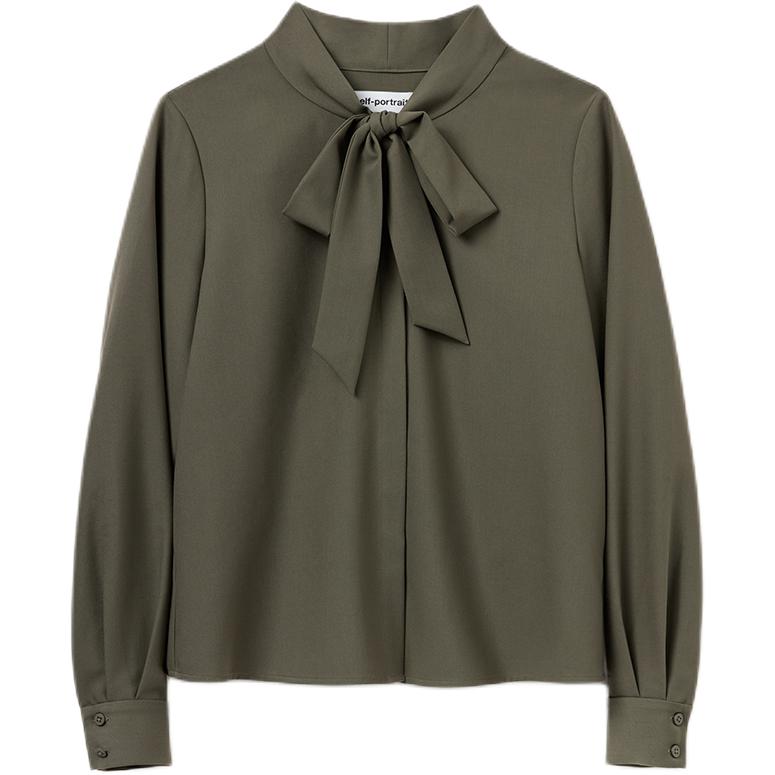 Self-portrait Рубашка Self portrait Женская Olive Green
Self-portrait Рубашка Self portrait Женская Olive Green