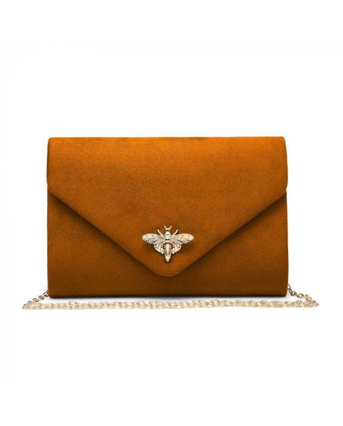 Замшевый клатч с застежкой Bee Lock JFY, желтый
Замшевый клатч с застежкой Bee Lock JFY, желтый