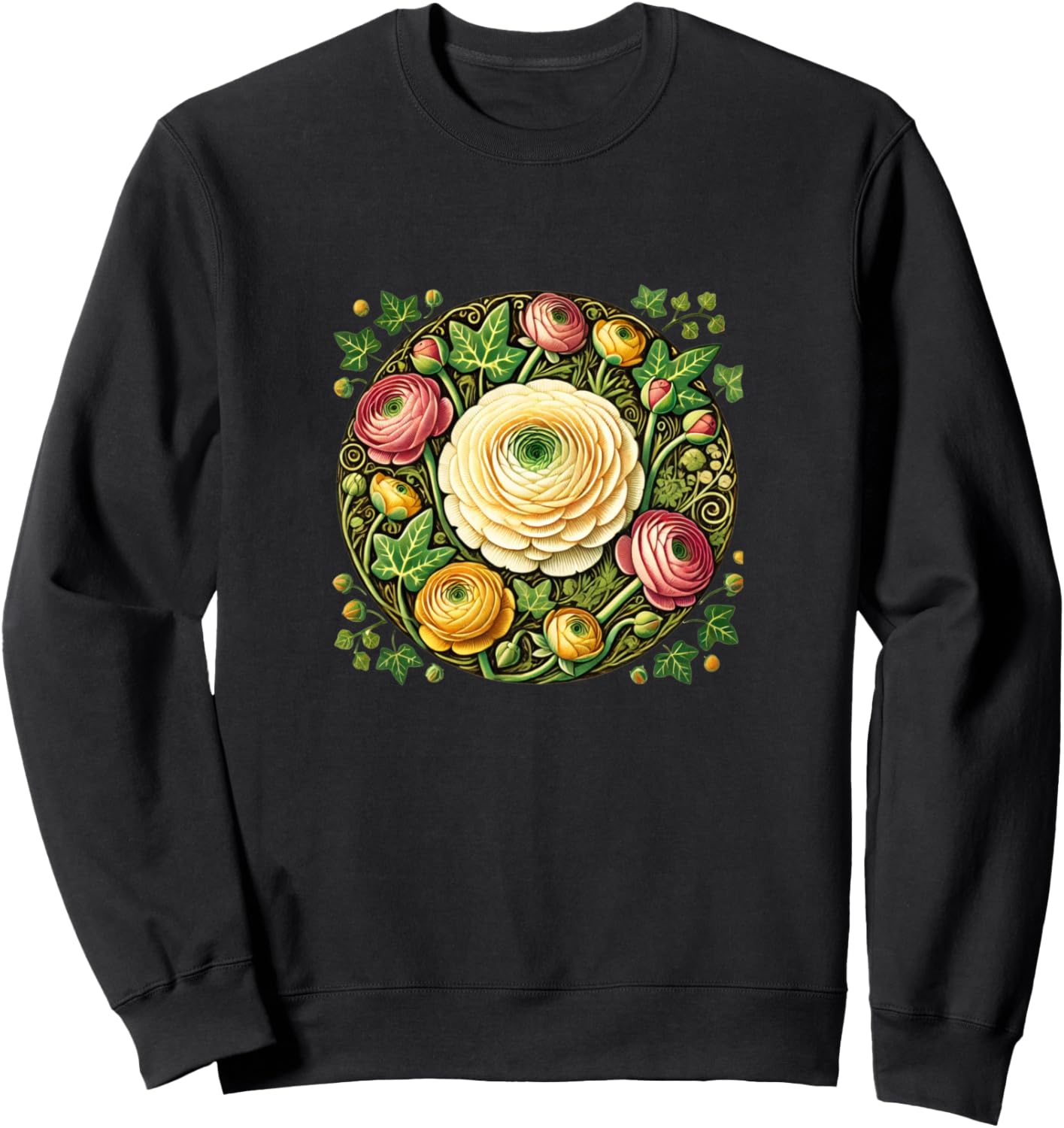 Толстовка с изображением цветка лютика и растительным рисунком Ranunculus Gardener Snugg, черный
Толстовка с изображением цветка лютика и растительным рисунком Ranunculus Gardener Snugg, черный