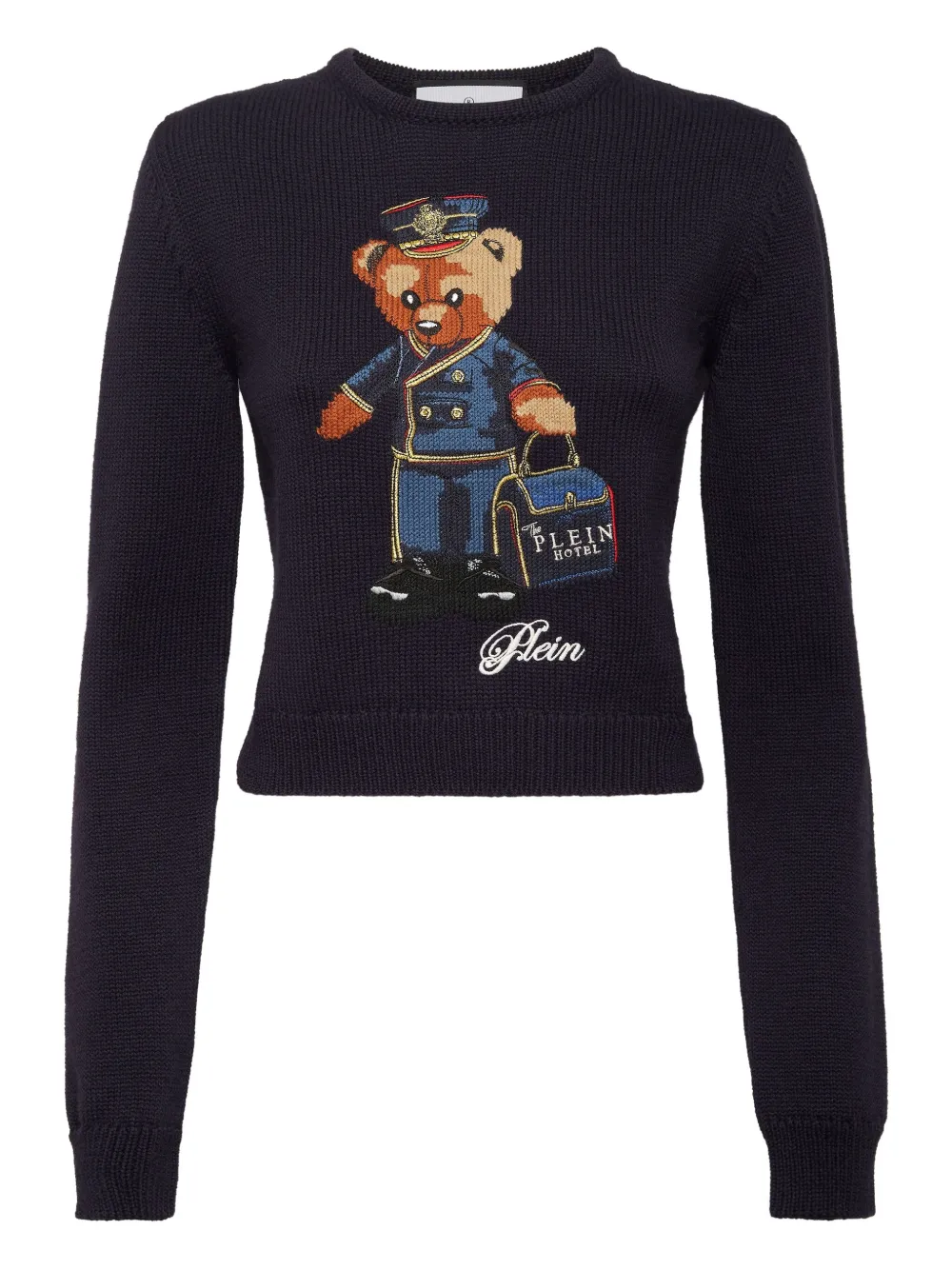 Свитер с круглым вырезом и длинными рукавами Philipp Plein, черный
Свитер с круглым вырезом и длинными рукавами Philipp Plein, черный