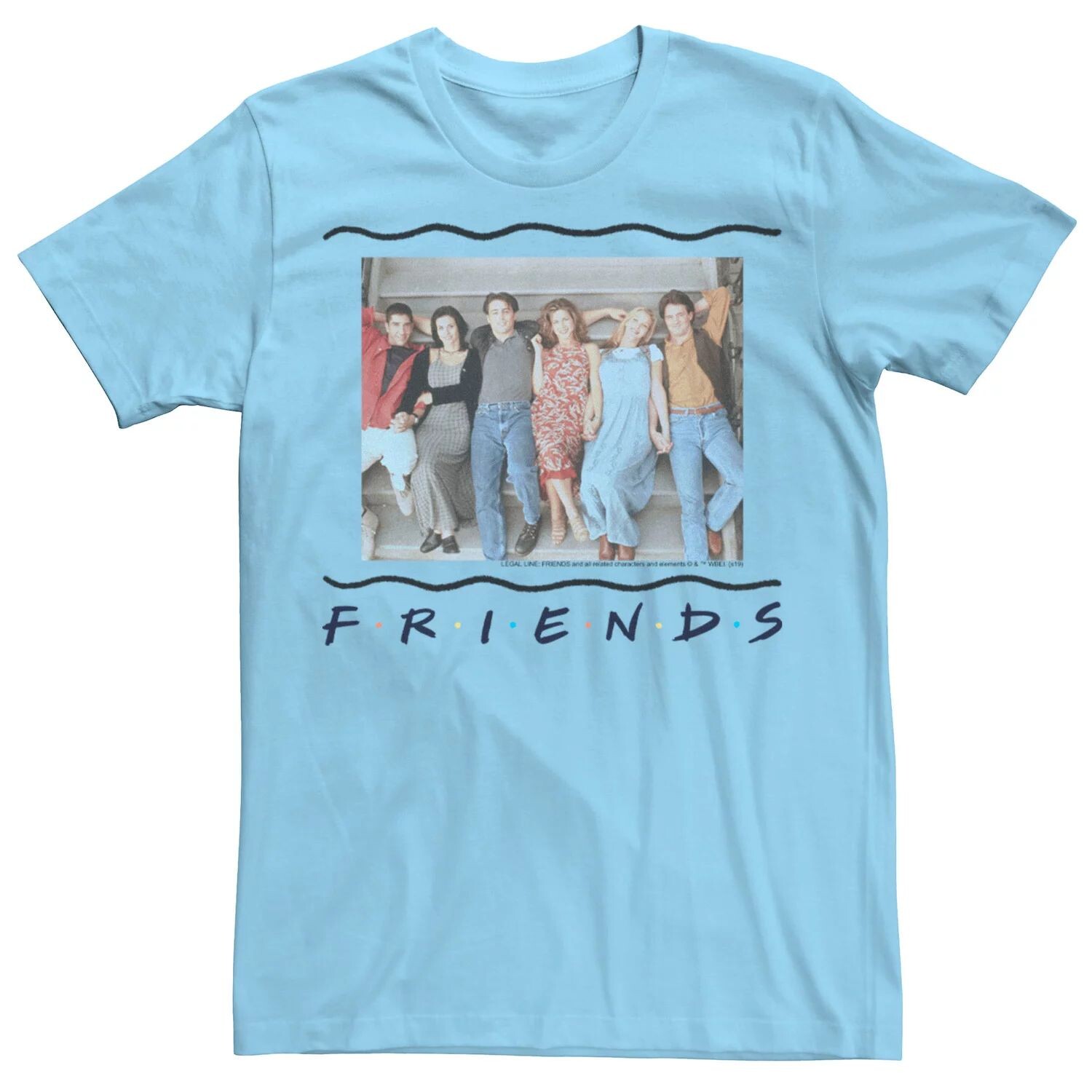 Мужская футболка с логотипом «Лестница» и портретом «Друзья» Licensed Character
Мужская футболка с логотипом «Лестница» и портретом «Друзья» Licensed Character