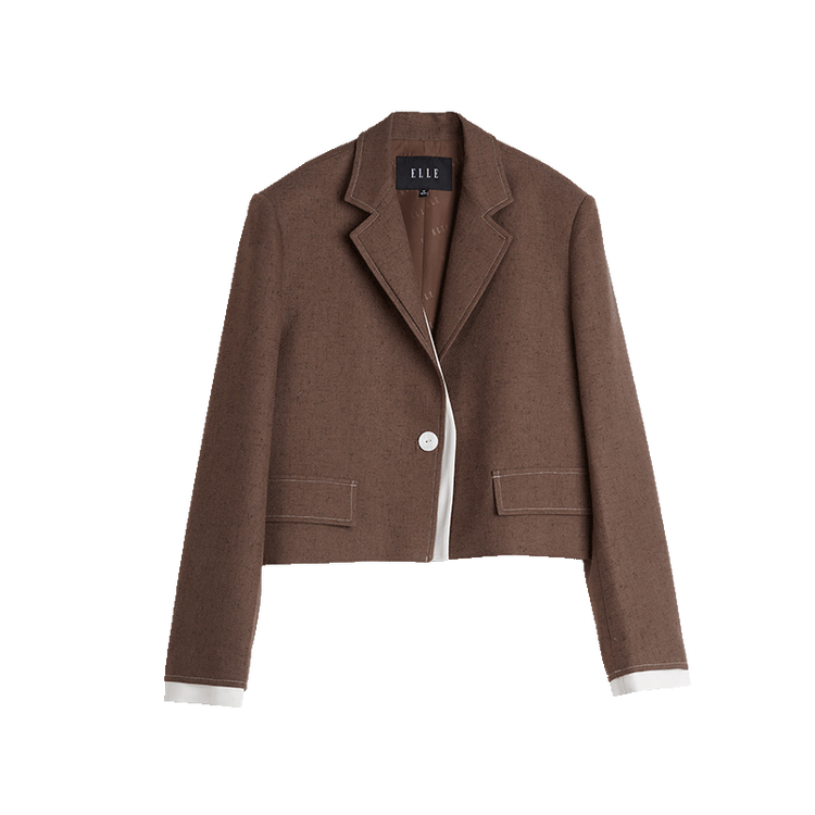 Деловой костюм женский с воротником умеренной длины укороченный ELLE, coffee
Деловой костюм женский с воротником умеренной длины укороченный ELLE, coffee