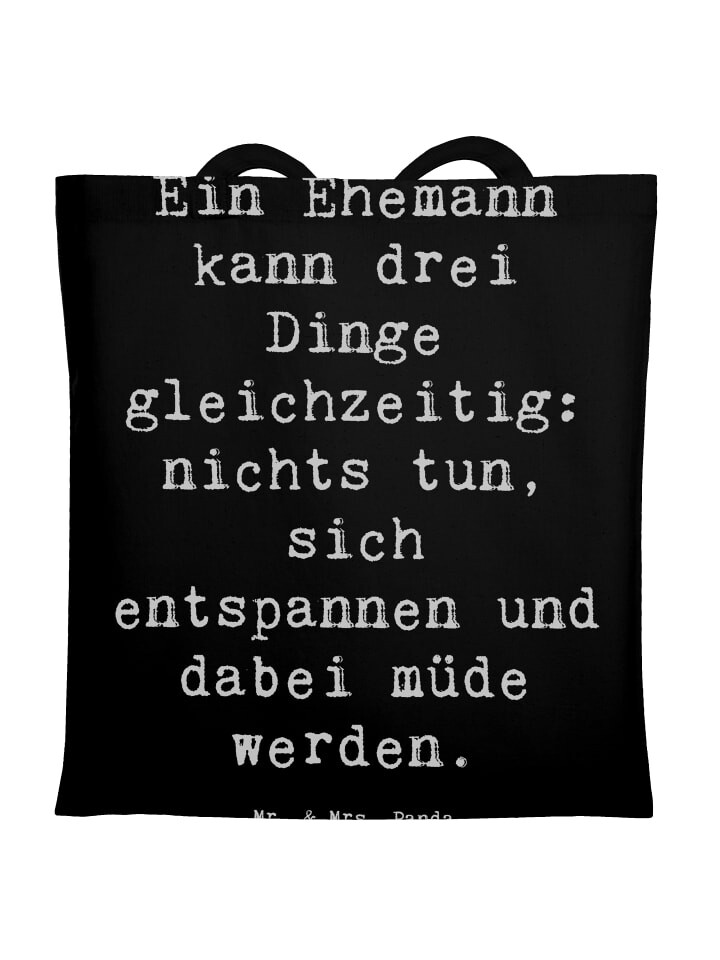 Сумка для переноски Mr & Mrs Panda Ehemann Fähigkeiten, черный
Сумка для переноски Mr & Mrs Panda Ehemann Fähigkeiten, черный