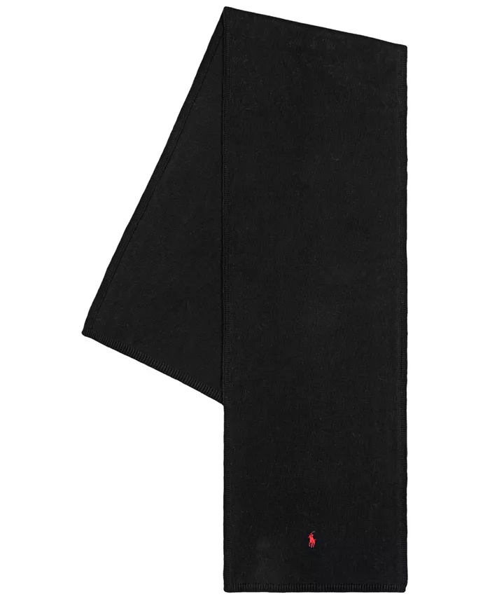 Легкий хлопковый трикотажный шарф Polo Ralph Lauren, черный
Легкий хлопковый трикотажный шарф Polo Ralph Lauren, черный