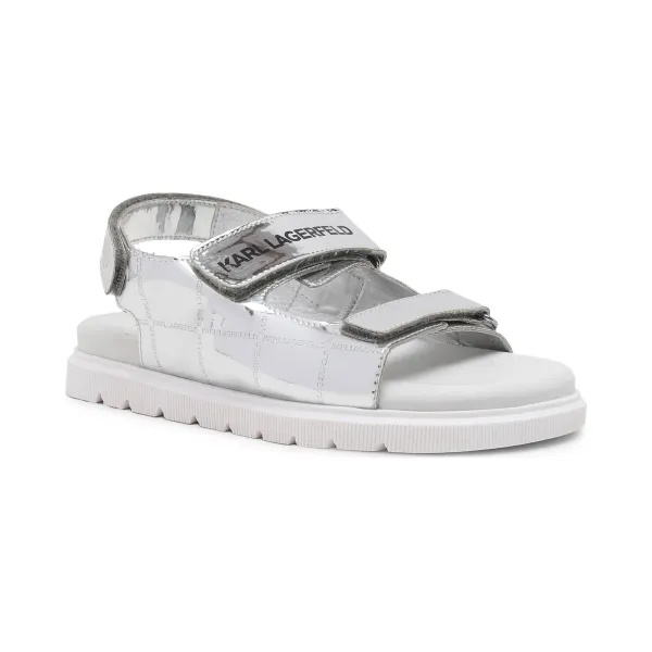 Сандалии с добавлением кожи Karl Lagerfeld, серебряный
Сандалии с добавлением кожи Karl Lagerfeld, серебряный