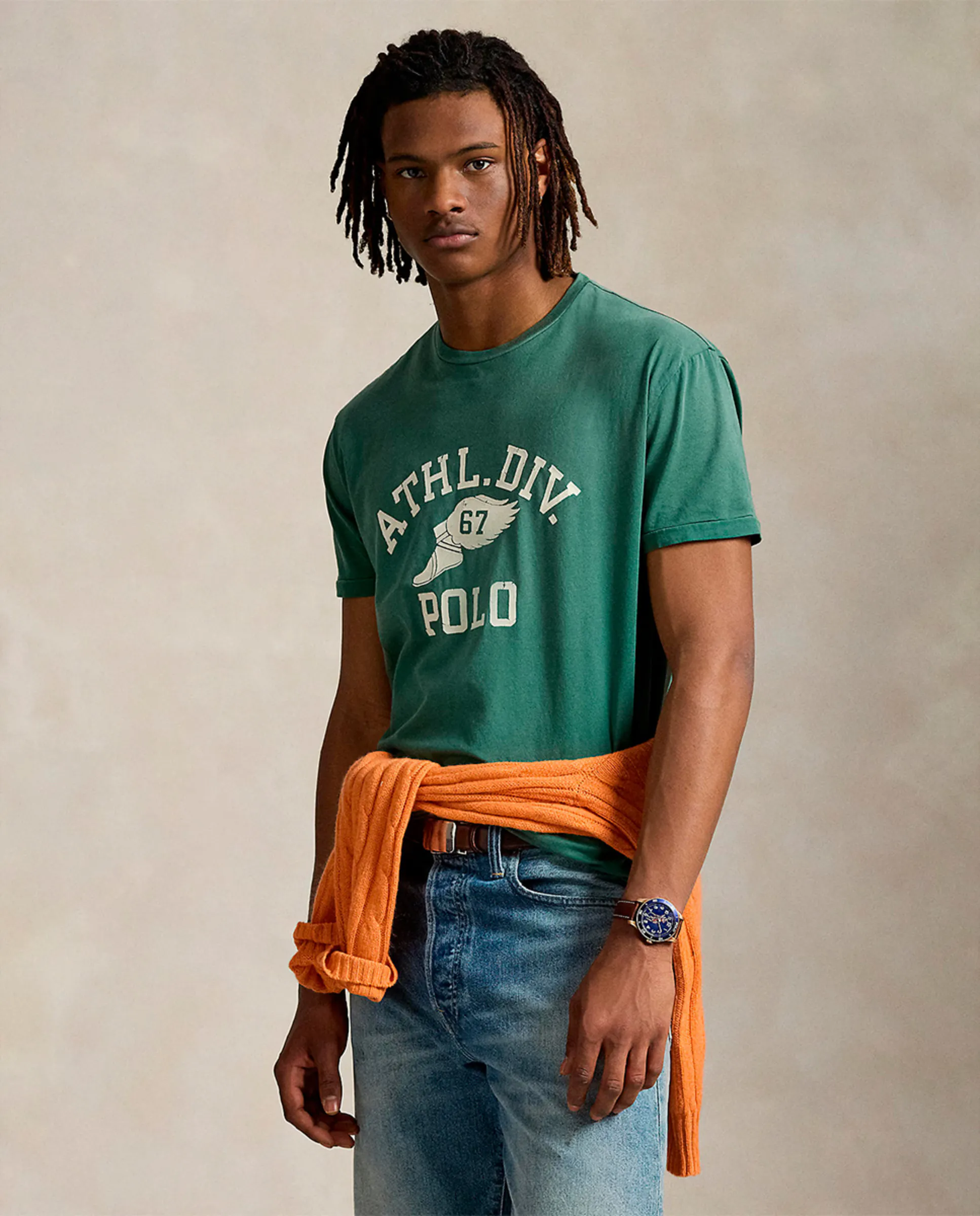 Классическая футболка из джерси Polo Ralph Lauren, зеленый 
Классическая футболка из джерси Polo Ralph Lauren, зеленый