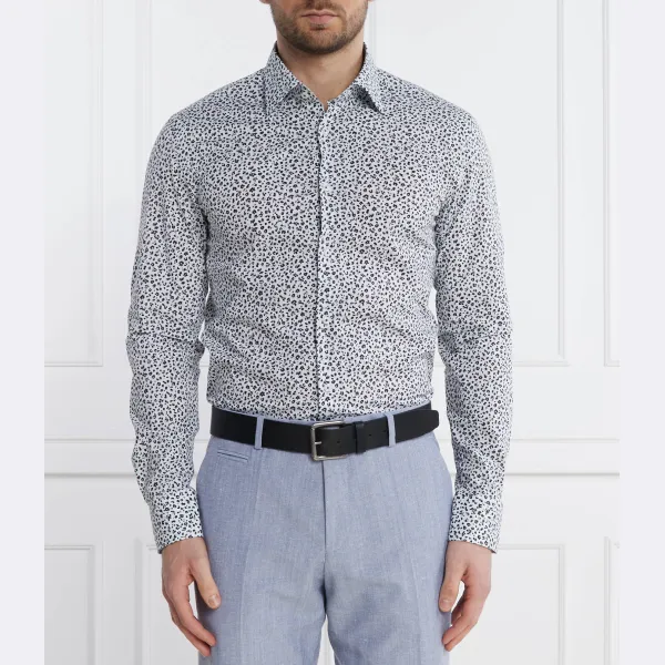 Облегающая рубашка с длинным рукавом Boss, белый
Облегающая рубашка с длинным рукавом Boss, белый