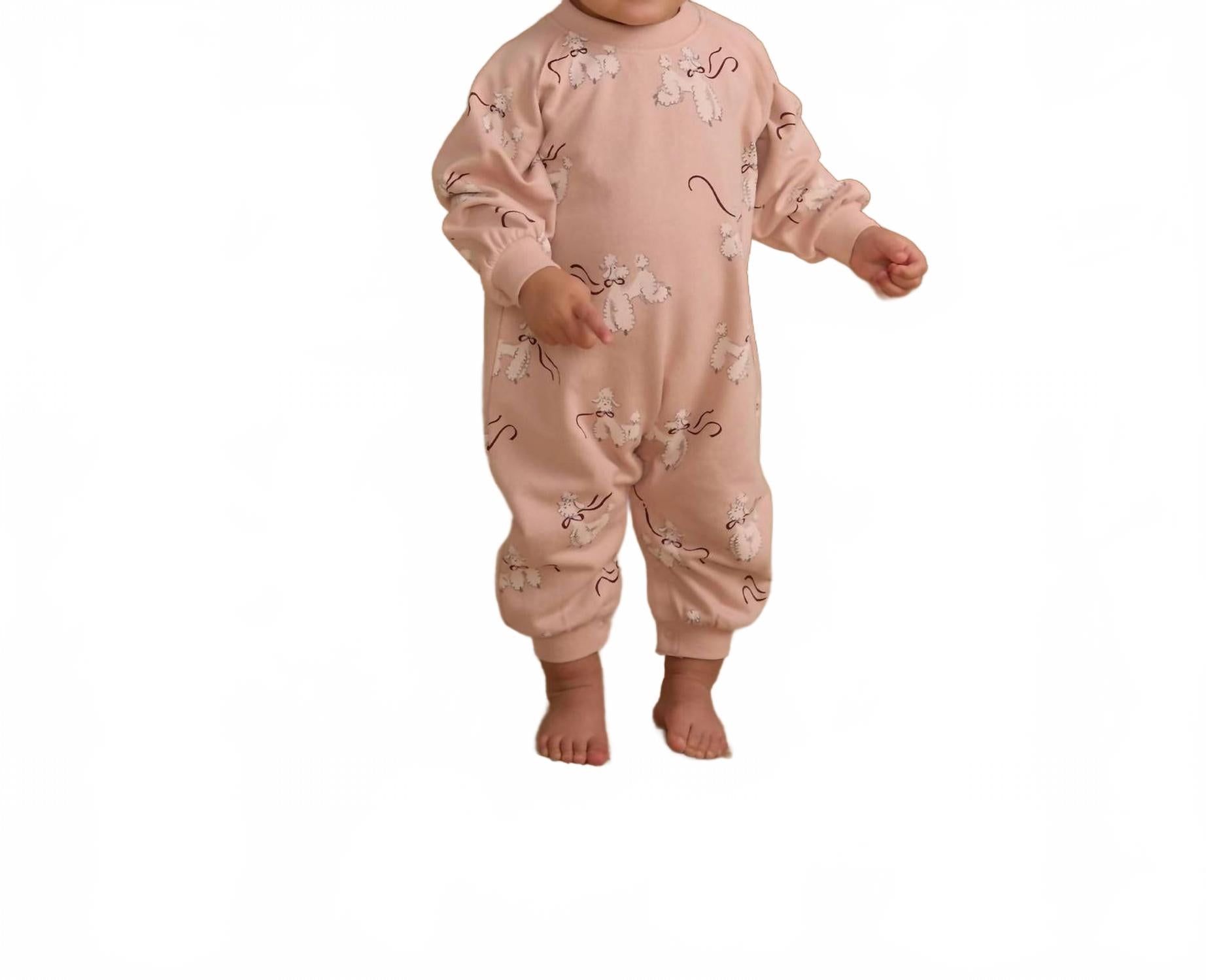 Rylee + Cru Розовый комбинезон-реглан с изображением пуделя
Rylee + Cru Розовый комбинезон-реглан с изображением пуделя