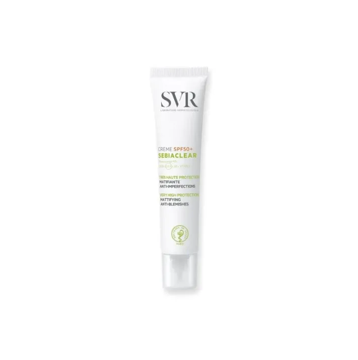 SVR Sebiaclear Cream SPF 50+ 40 мл Матирующий крем
SVR Sebiaclear Cream SPF 50+ 40 мл Матирующий крем