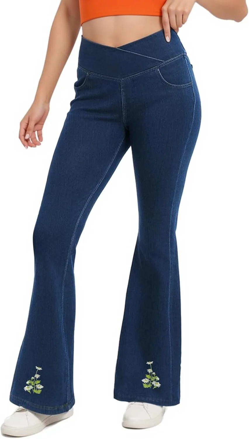 Растягивающиеся джинсы для женщин bell bottom с карманами Tozamil
Растягивающиеся джинсы для женщин bell bottom с карманами Tozamil