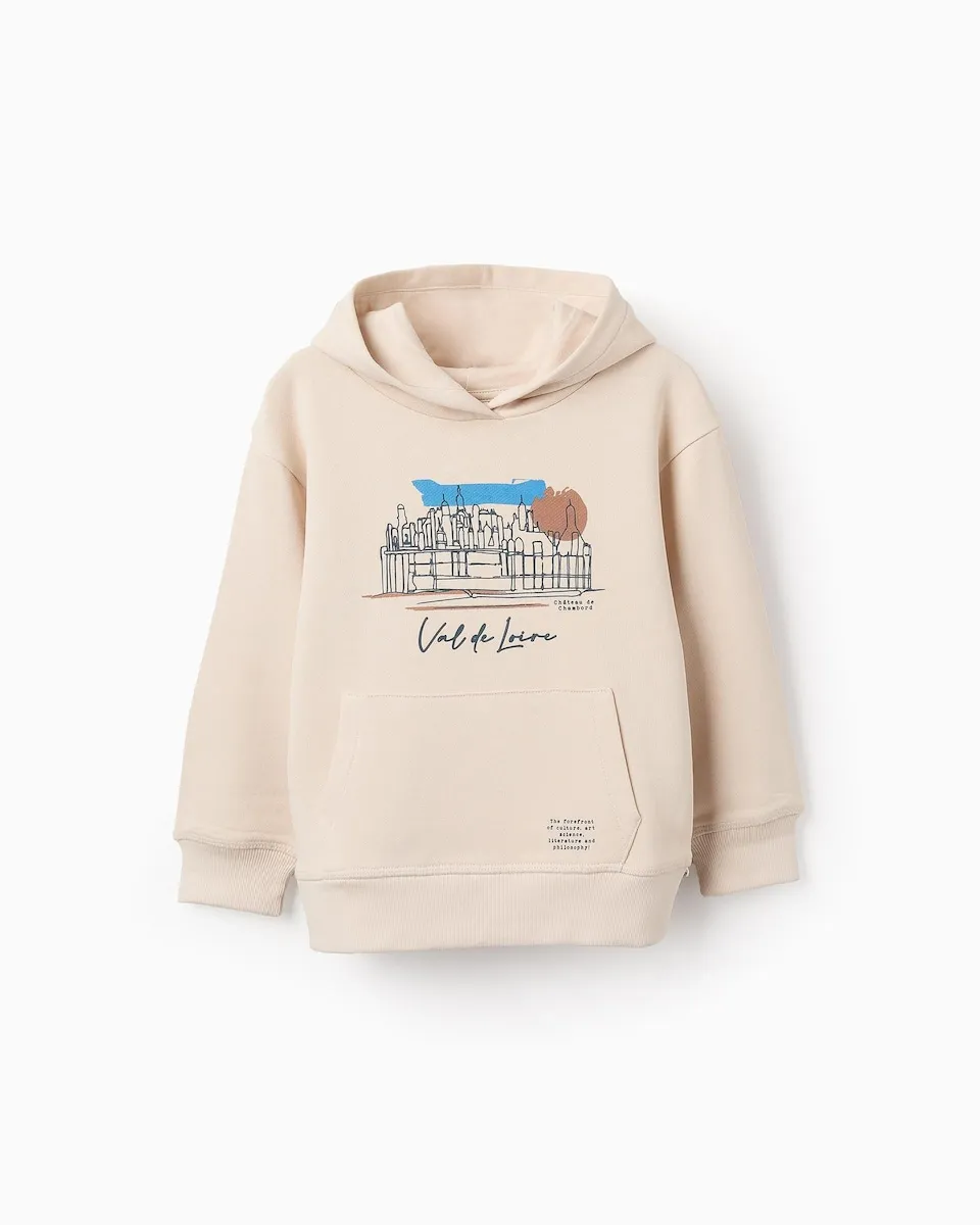 Детская толстовка с капюшоном 100% хлопок Zippy, бежевый
Детская толстовка с капюшоном 100% хлопок Zippy, бежевый