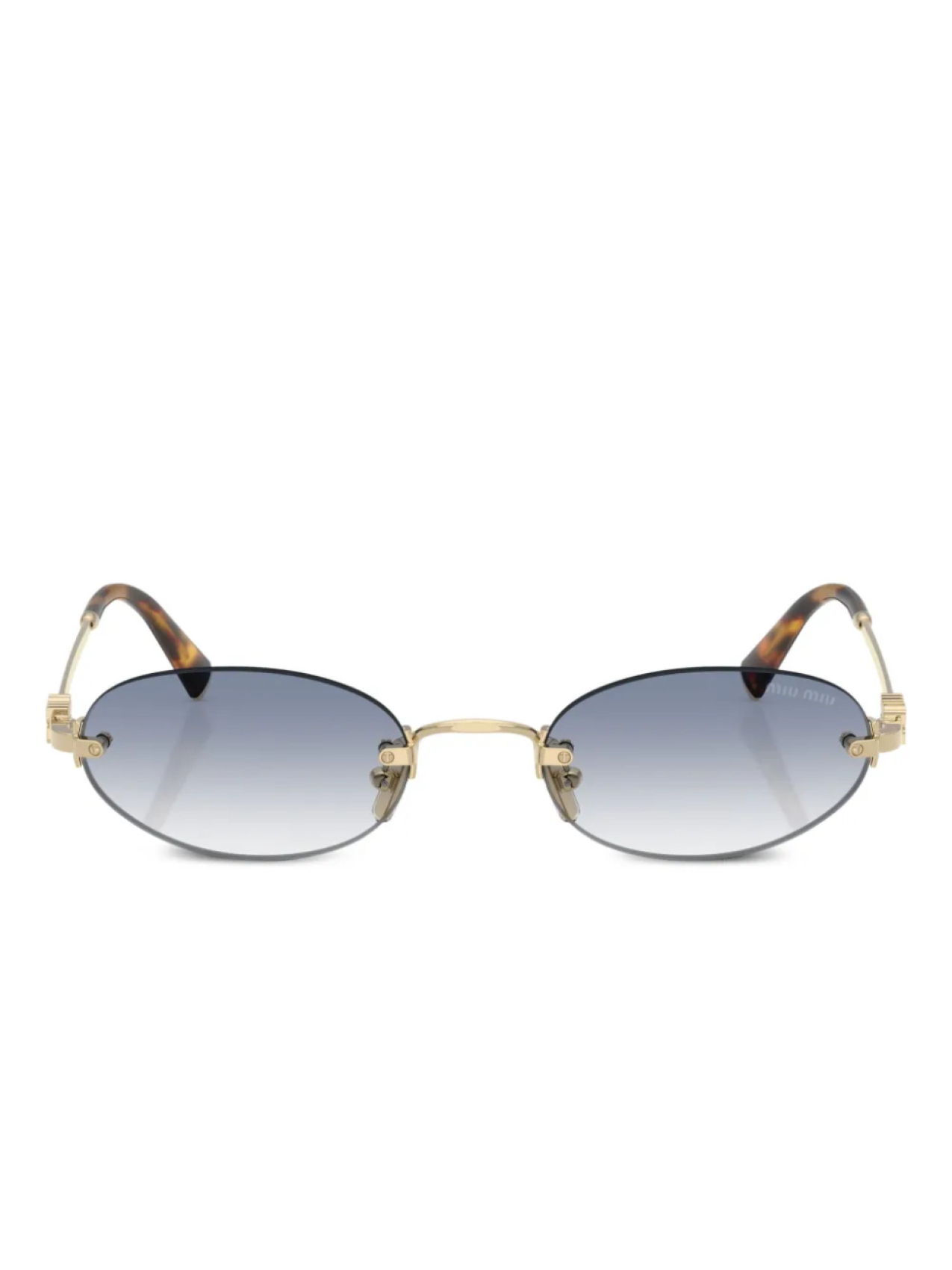 Солнцезащитные очки MU A54S Miu Miu Eyewear, золотой 
Солнцезащитные очки MU A54S Miu Miu Eyewear, золотой