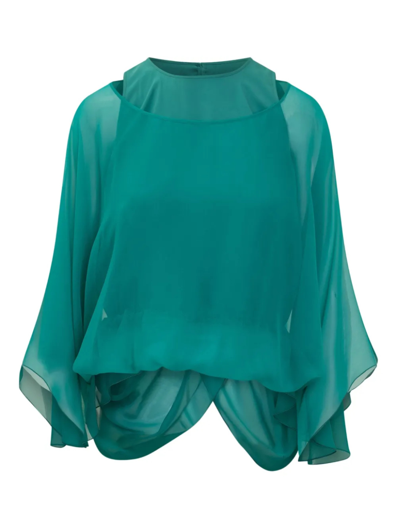Шелковая блузка Alberta Ferretti, зеленый
Шелковая блузка Alberta Ferretti, зеленый