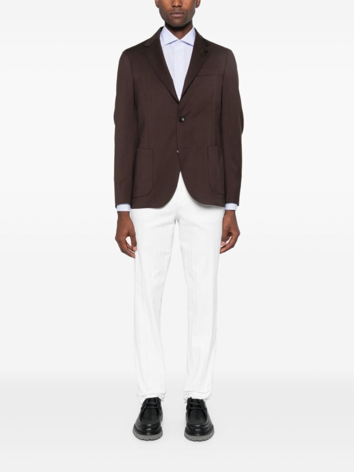 Lardini рубашка в клетку, синий
Lardini рубашка в клетку, синий