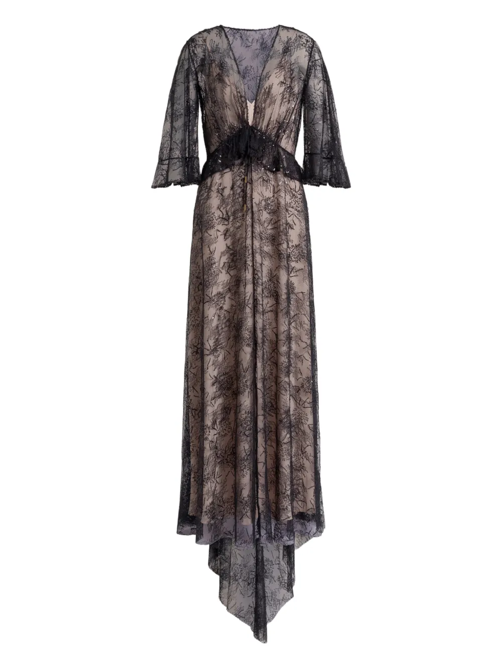 Макси-платье с V-образным вырезом Alberta Ferretti, черный
Макси-платье с V-образным вырезом Alberta Ferretti, черный