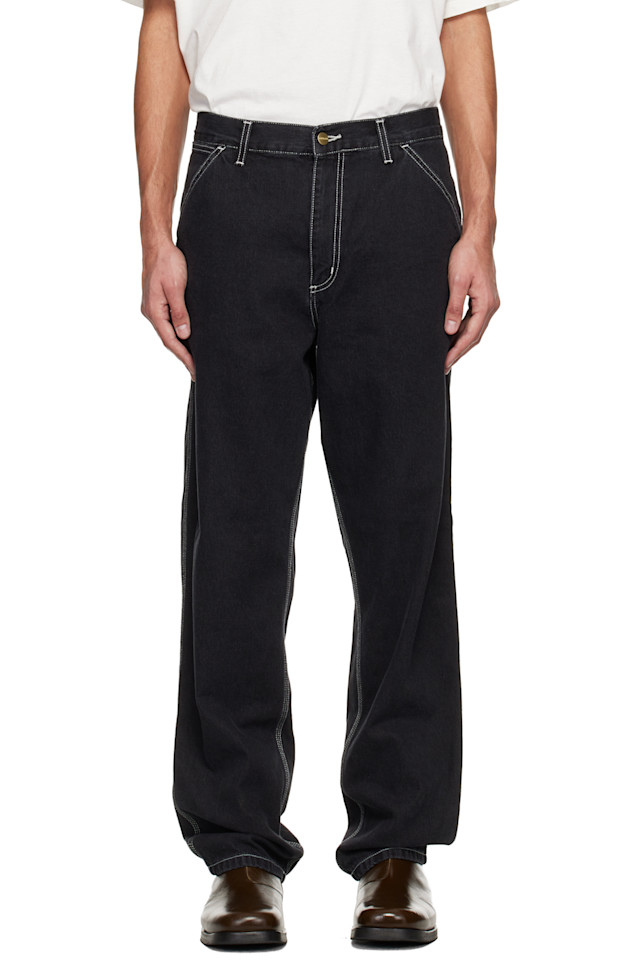 Carhartt Work In Progress Черные простые брюки-джинсы
Carhartt Work In Progress Черные простые брюки-джинсы