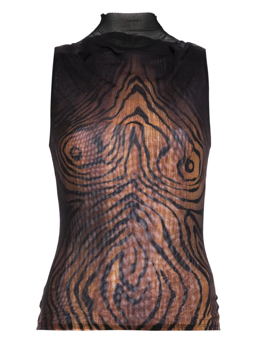 Топ с высоким воротником и принтом Jean Paul Gaultier, черный
Топ с высоким воротником и принтом Jean Paul Gaultier, черный