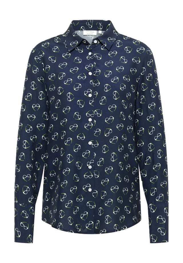 Рубашка блузка блузка воротник Eterna, синий
Рубашка блузка блузка воротник Eterna, синий