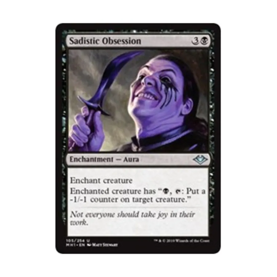 CCG Садистская одержимость (U), MTG - Modern Horizons
CCG Садистская одержимость (U), MTG - Modern Horizons