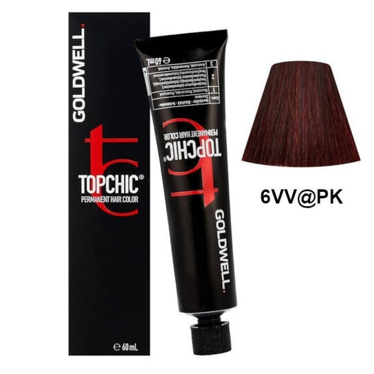 Перманентная краска для волос - цвет: стальной фиолетовый, розовый 60мл Goldwell Topchic 6VV@PK
Перманентная краска для волос - цвет: стальной фиолетовый, розовый 60мл Goldwell Topchic 6VV@PK