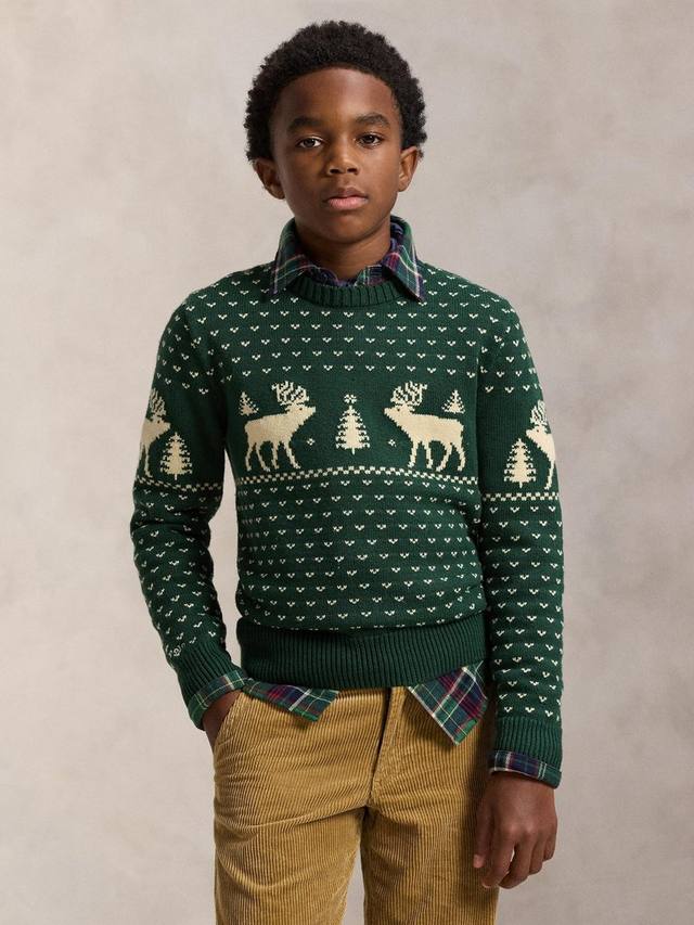 Детский рождественский свитер Fair Isle из шерстяной смеси Ralph Lauren, Green Combo
Детский рождественский свитер Fair Isle из шерстяной смеси Ralph Lauren, Green Combo
